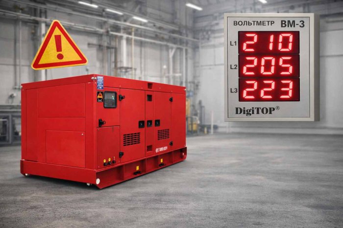 Как распределить нагрузку по фазам на дизельной электростанции