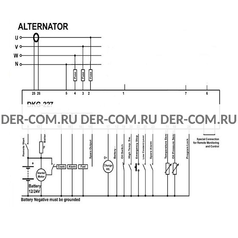 Контроллер Datakom DKG-227 ДизельЭнергоРесурс Контроллер Datakom DKG-227 ДизельЭнергоРесурс
