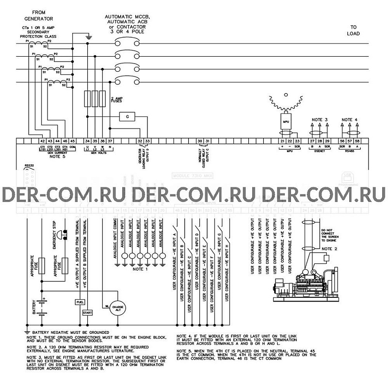Контроллер Deep Sea DSE7310 ДизельЭнергоРесурс Контроллер Deep Sea DSE7310 ДизельЭнергоРесурс