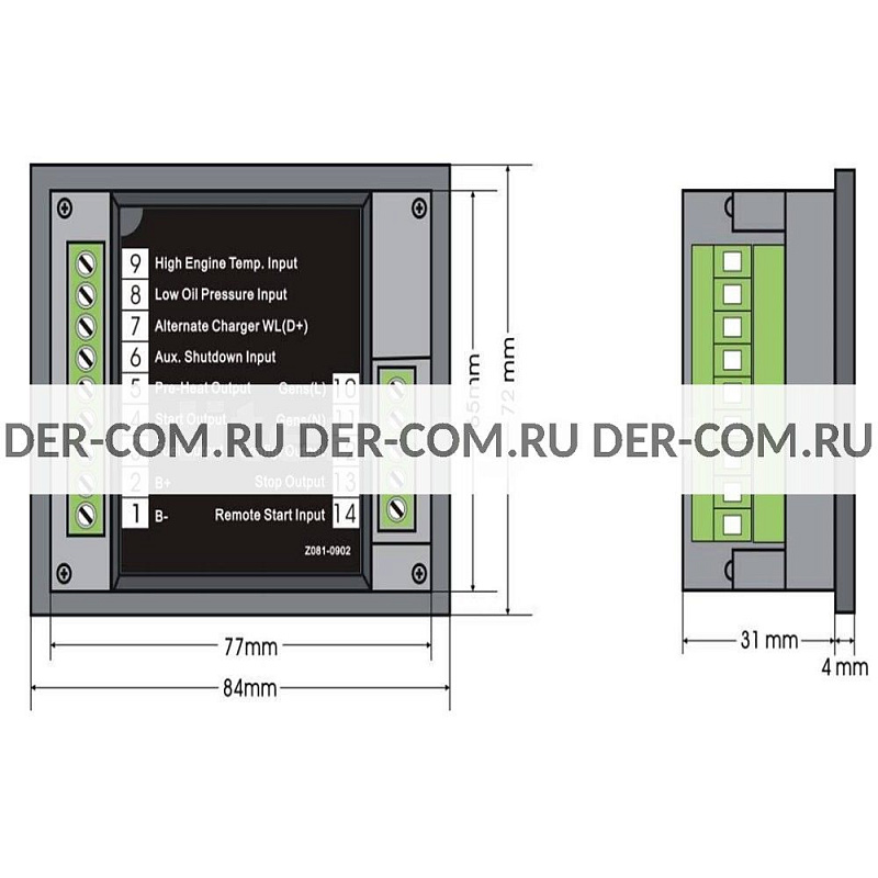Контроллер Smartgen HGM180 ДизельЭнергоРесурс Контроллер Smartgen HGM180 ДизельЭнергоРесурс