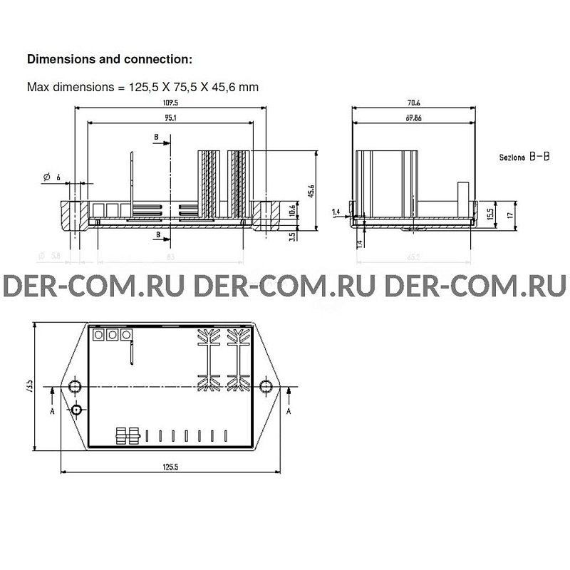 Регулятор напряжения AVR Sincro BL4 ДизельЭнергоРесурс