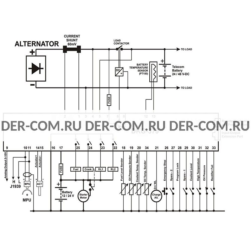 Контроллер Datakom DKG-379 ДизельЭнергоРесурс Контроллер Datakom DKG-379 ДизельЭнергоРесурс