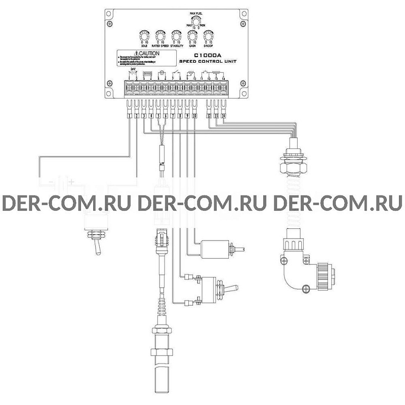 Регулятор оборотов двигателя Fortrust C1000 и C1002 ДизельЭнергоРесурс