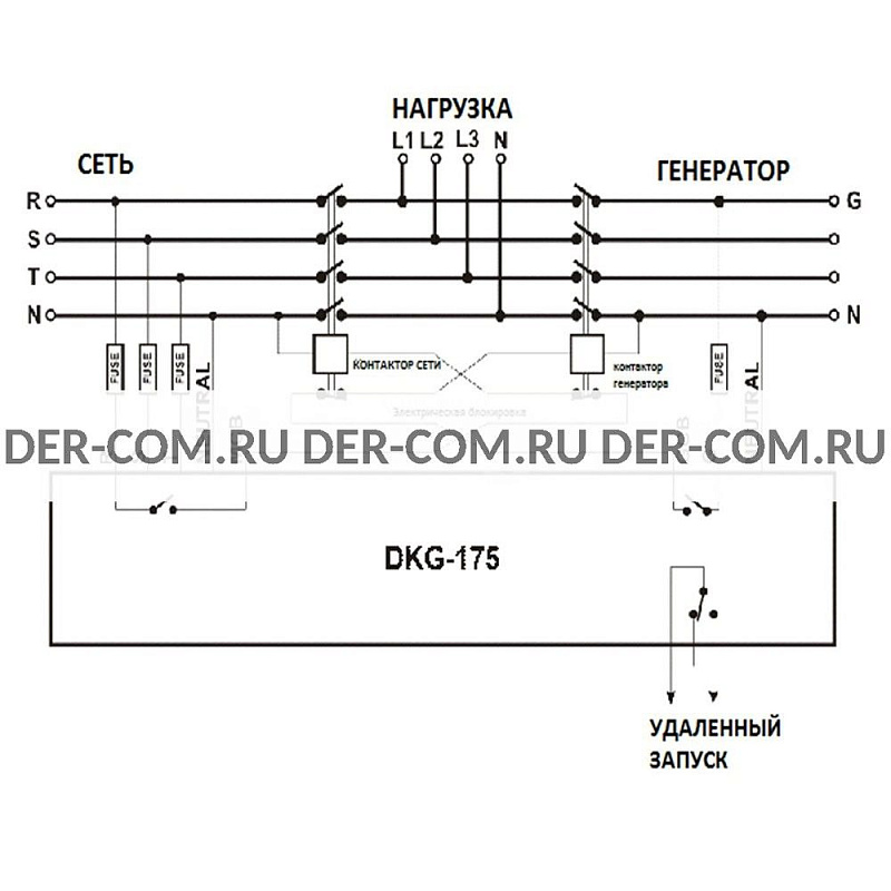 Контроллер Datakom DKG-175 ДизельЭнергоРесурс Контроллер Datakom DKG-175 ДизельЭнергоРесурс