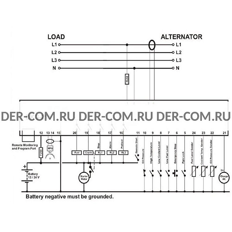 Контроллер Datakom DKG-215 ДизельЭнергоРесурс Контроллер Datakom DKG-215 ДизельЭнергоРесурс