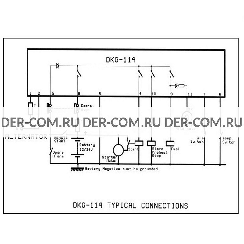 Контроллер Datakom DKG-114 ДизельЭнергоРесурс Контроллер Datakom DKG-114 ДизельЭнергоРесурс