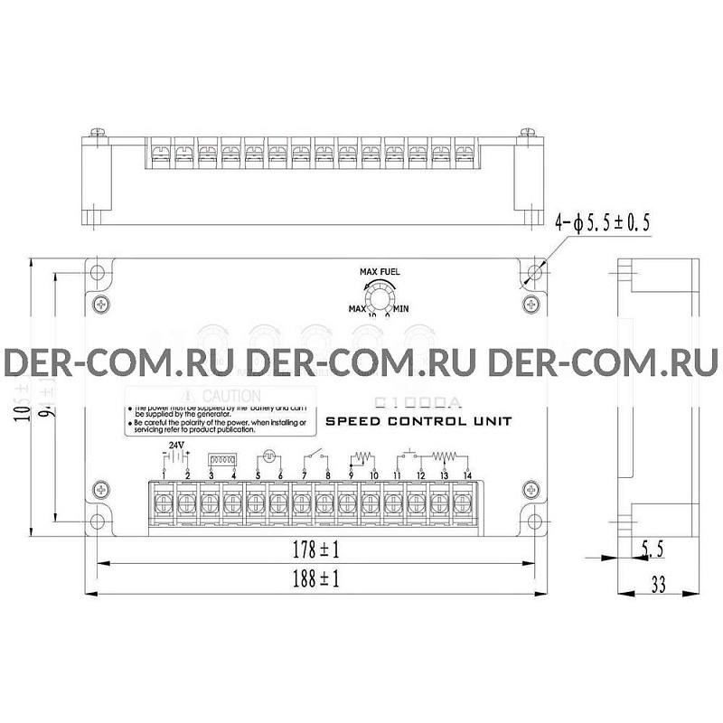 Регулятор оборотов двигателя Fortrust C1000 и C1002 ДизельЭнергоРесурс