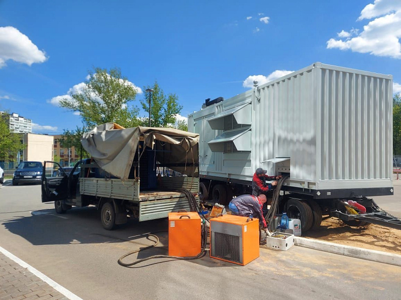 Нагрузочные испытания ДГУ Atlas copco QIS 1015 на базе дизельного двигателя MTU 12V2000G86F