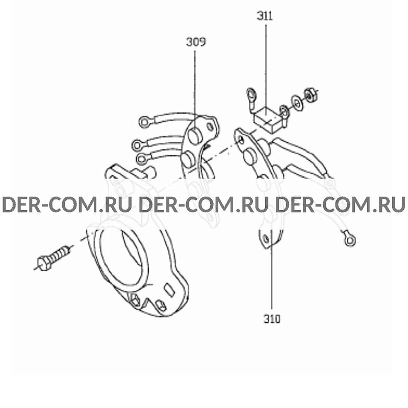 Диодный мост M16FA648B для генераторов Marelli Motori ДизельЭнергоРесурс