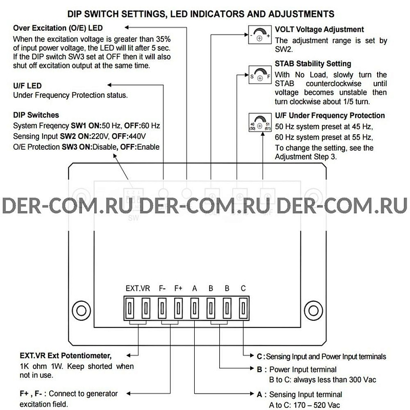 Цифровой регулятор напряжения AVR EEG ДизельЭнергоРесурс